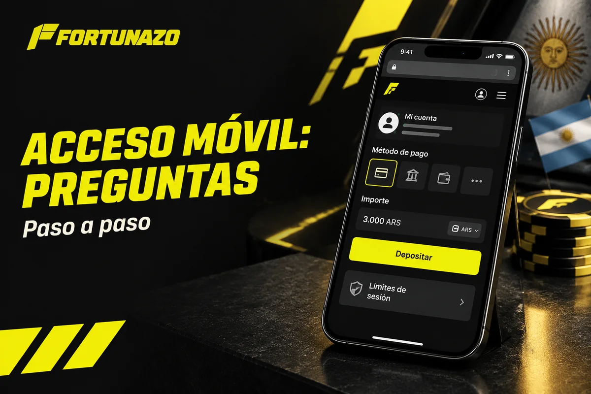 Depósito móvil con método de pago y monto