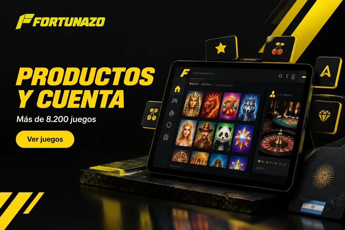 Catálogo digital con juegos y mesas en vivo