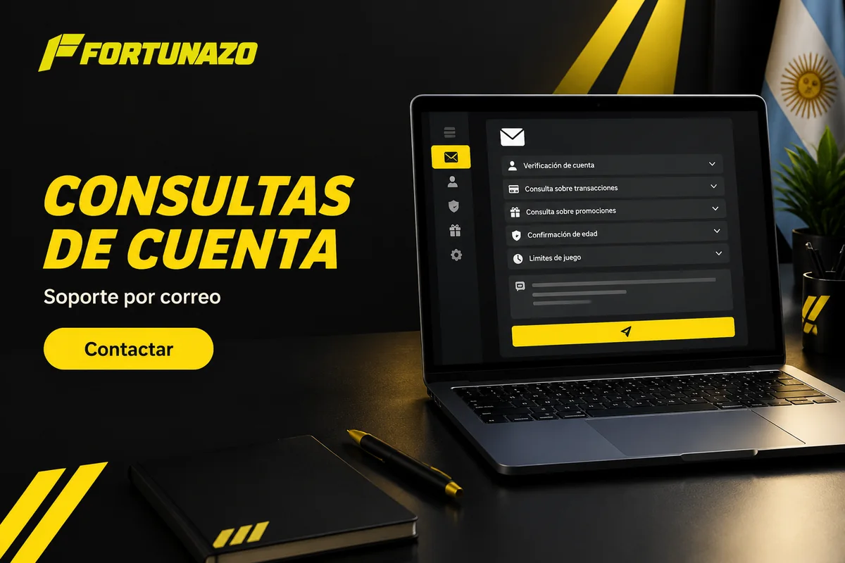 Formulario de soporte para consultas de cuenta