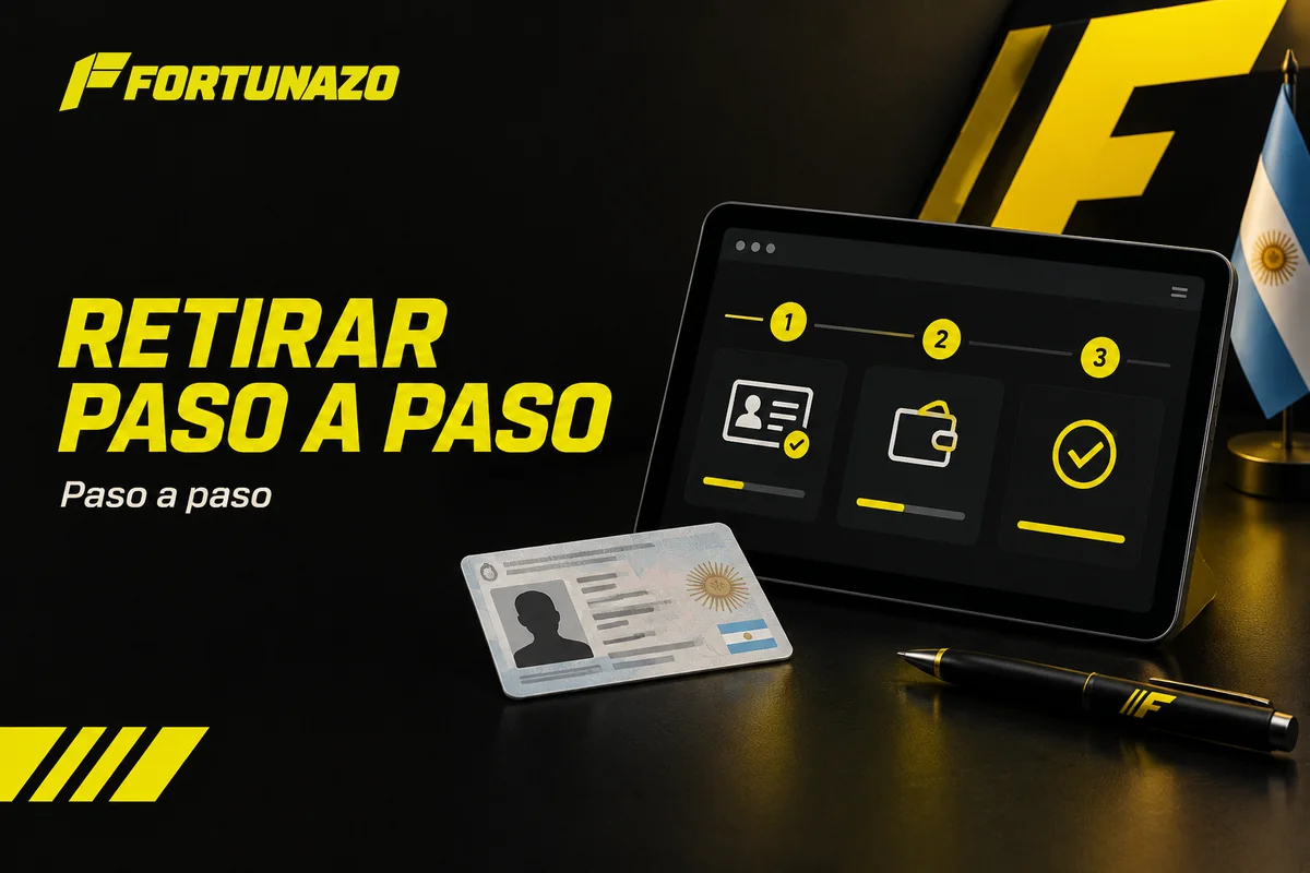 Tablet con pasos de verificación y seguimiento del retiro