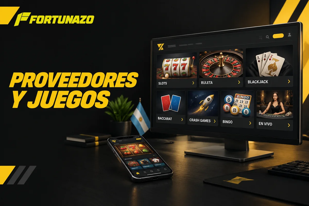 Lobby de casino con tragamonedas y mesas en vivo
