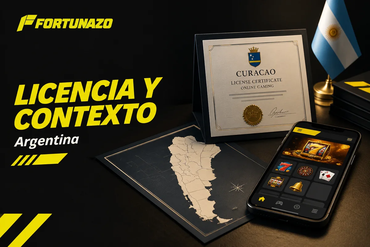 Licencia internacional junto a un mapa provincial argentino